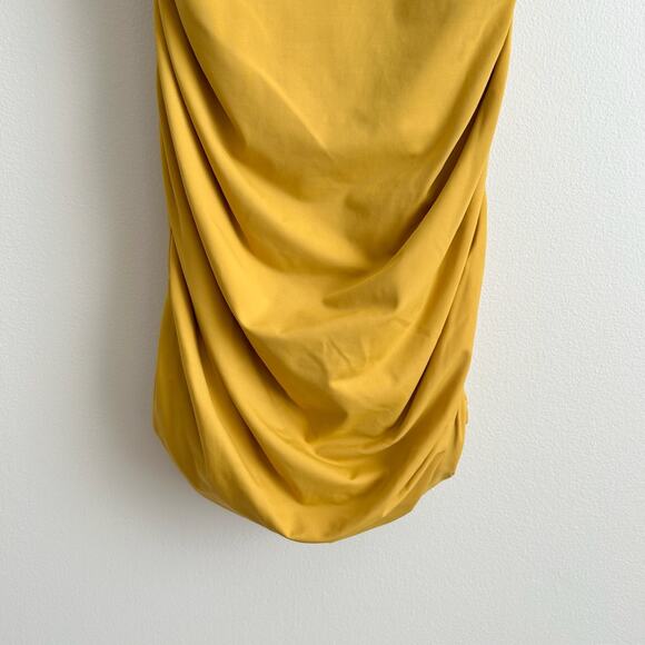 Tiger Mist. Sunrise Ruched Dress in Mustard M - Picture 5 of 8